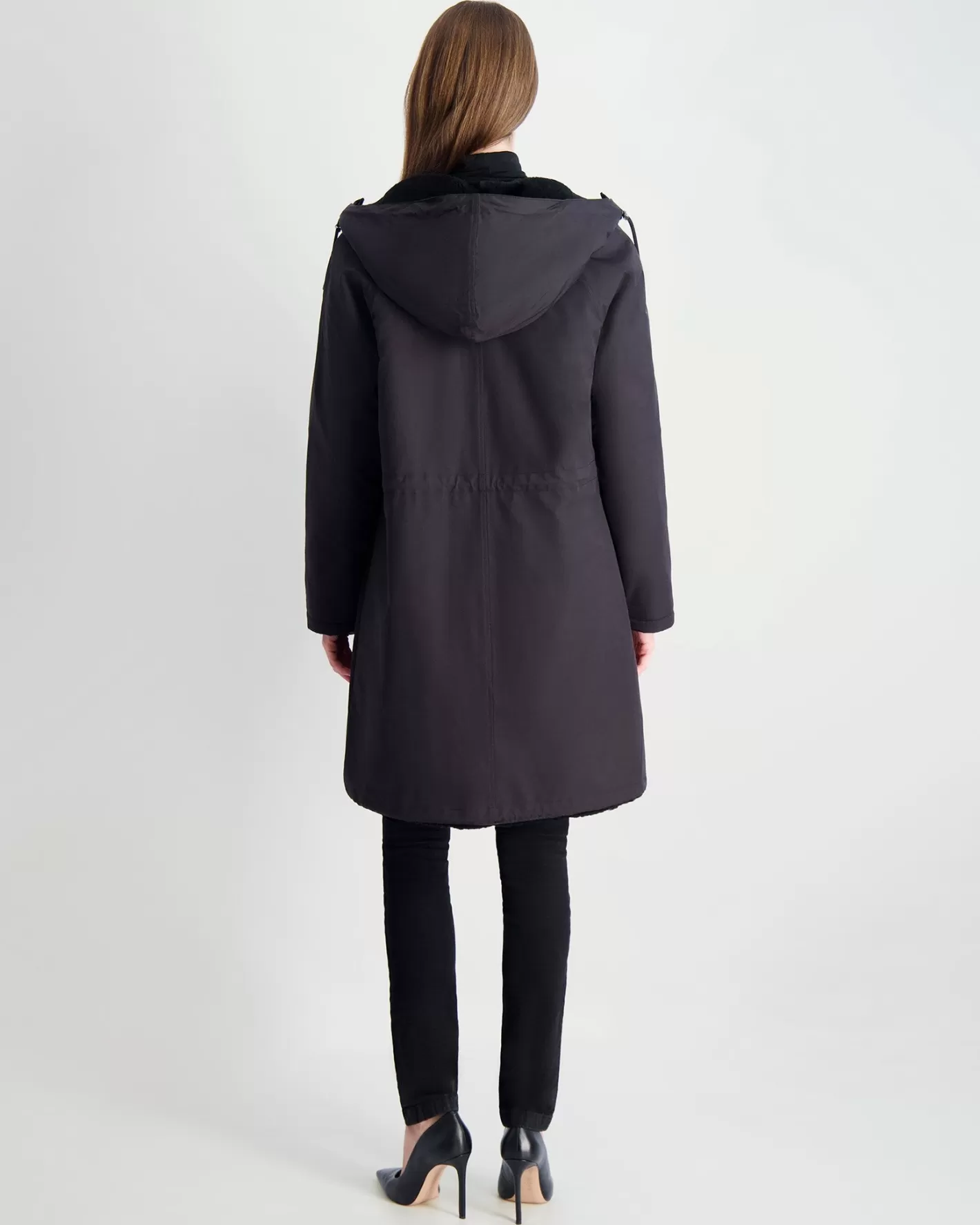 Parka réversible en agneau shearling et nylon - Édition exclusive Montréal par GORSKI pour femme