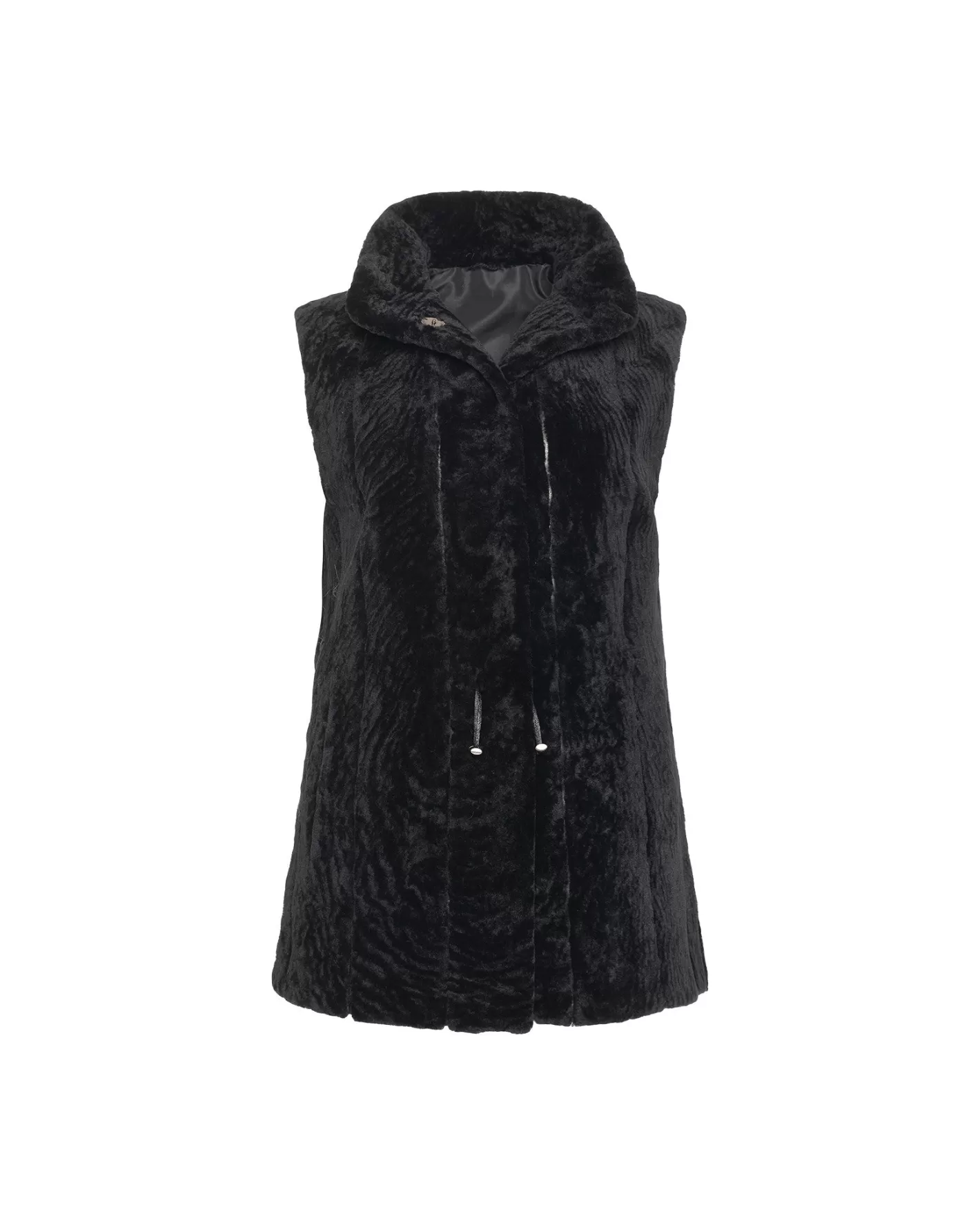 Veste réversible GORSKI pour femme - Doublure en agneau ultra-doux côté peau et finition soyeuse en taffetas brillant - Style montréalais authentique et intemporel