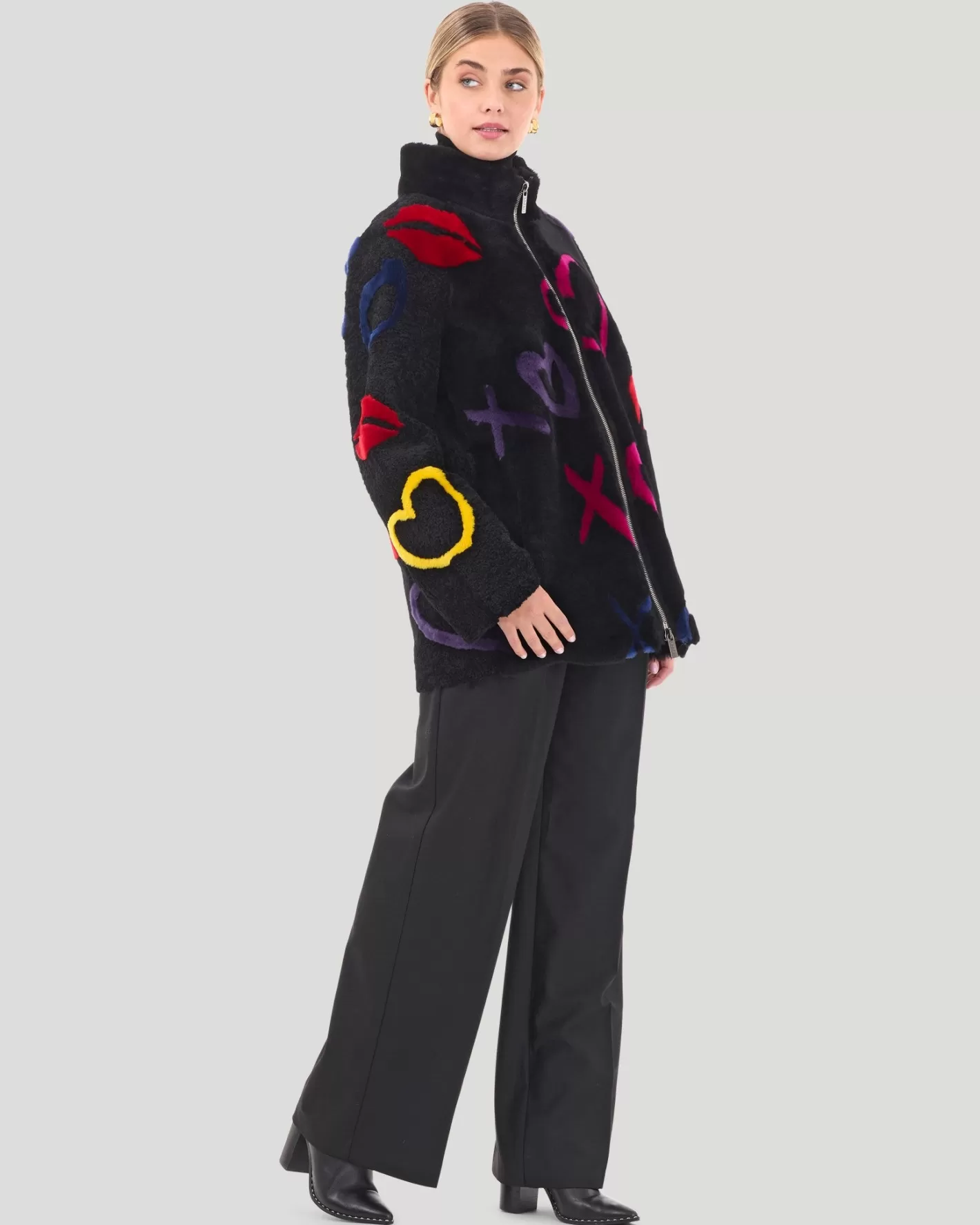 GORSKI Montréal - Doudoune Confort Hiver en Agneau Shearling avec Fermeture Éclair - Collection Exclusive Femme