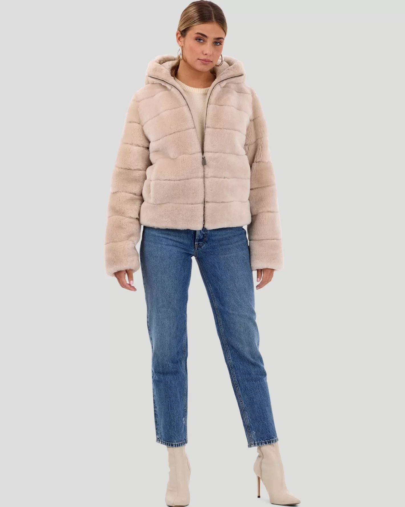 Doudoune capuche zippée GORSKI - Agneau shearling douillet - Édition exclusive Montréal