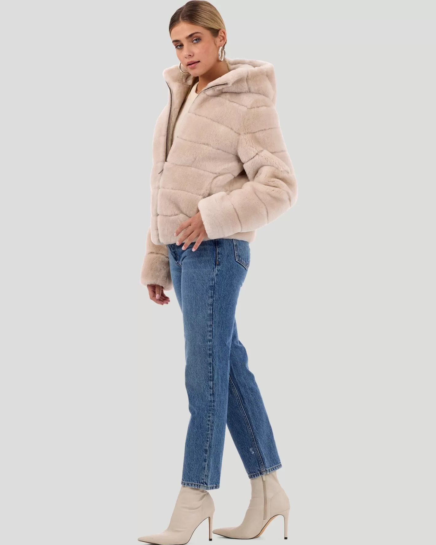 Doudoune capuche zippée GORSKI - Agneau shearling douillet - Édition exclusive Montréal