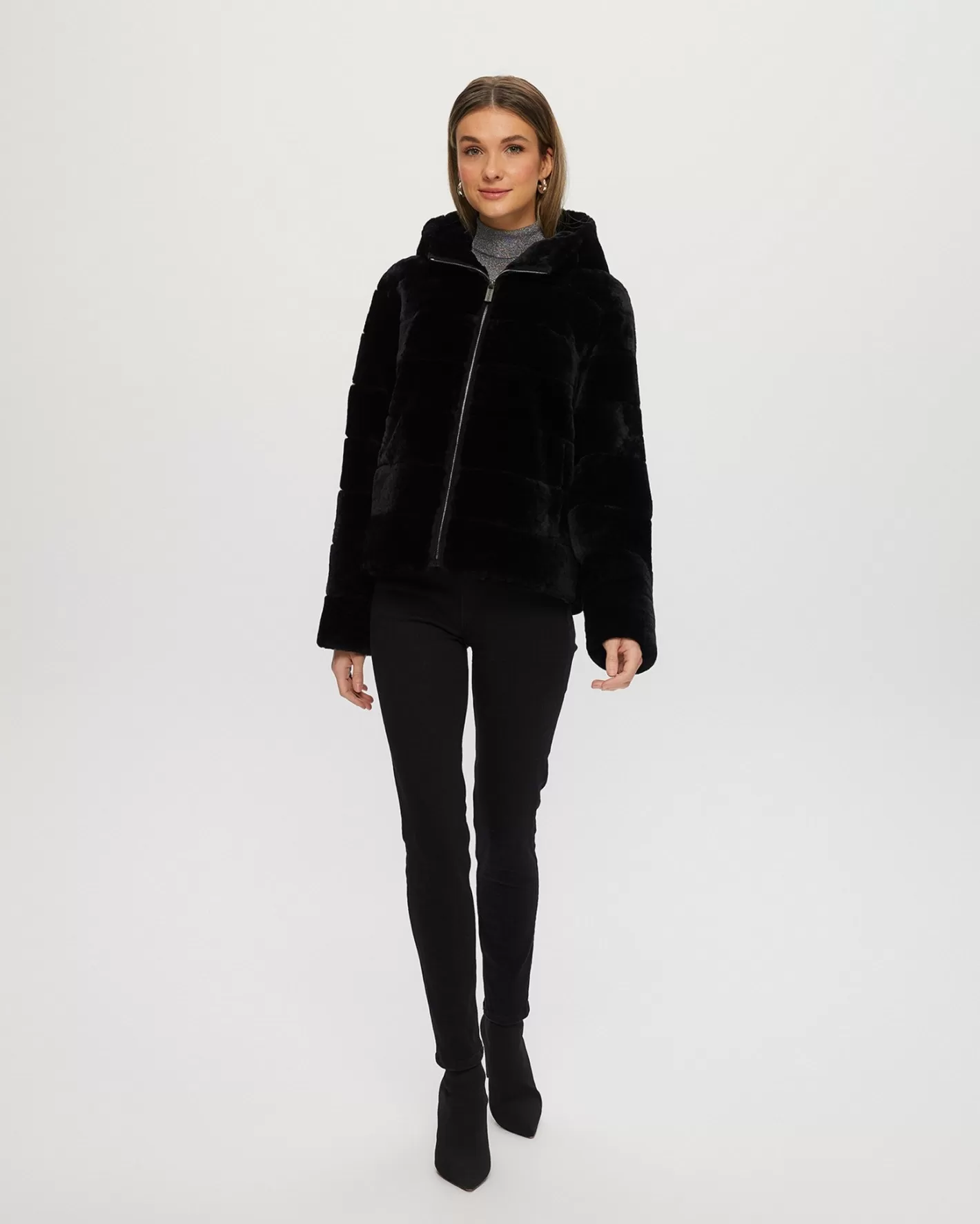 Doudoune capuche zippée GORSKI - Agneau shearling douillet - Édition exclusive Montréal