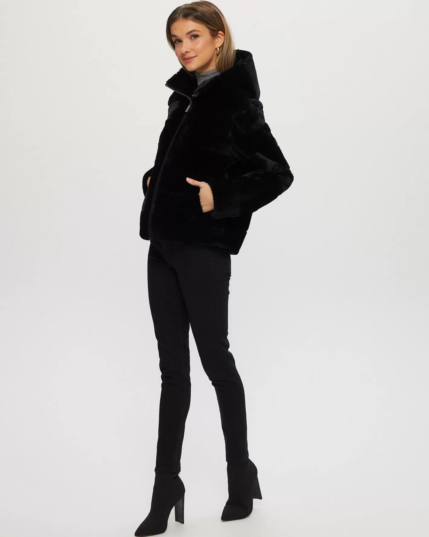 Doudoune capuche zippée GORSKI - Agneau shearling douillet - Édition exclusive Montréal