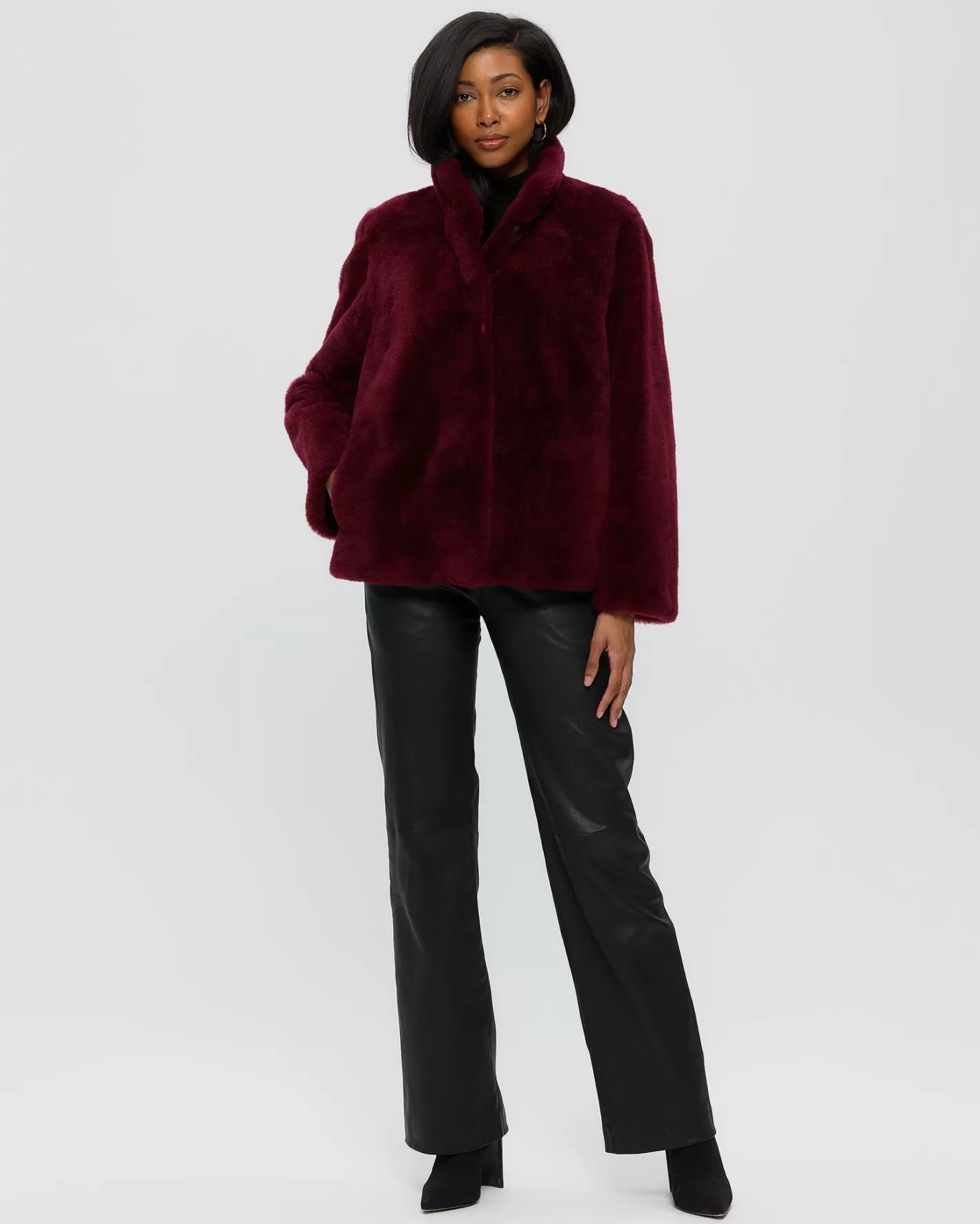 Veste d'hiver élégante en cachemire de chèvre tondu - Collection Femme GORSKI Montréal