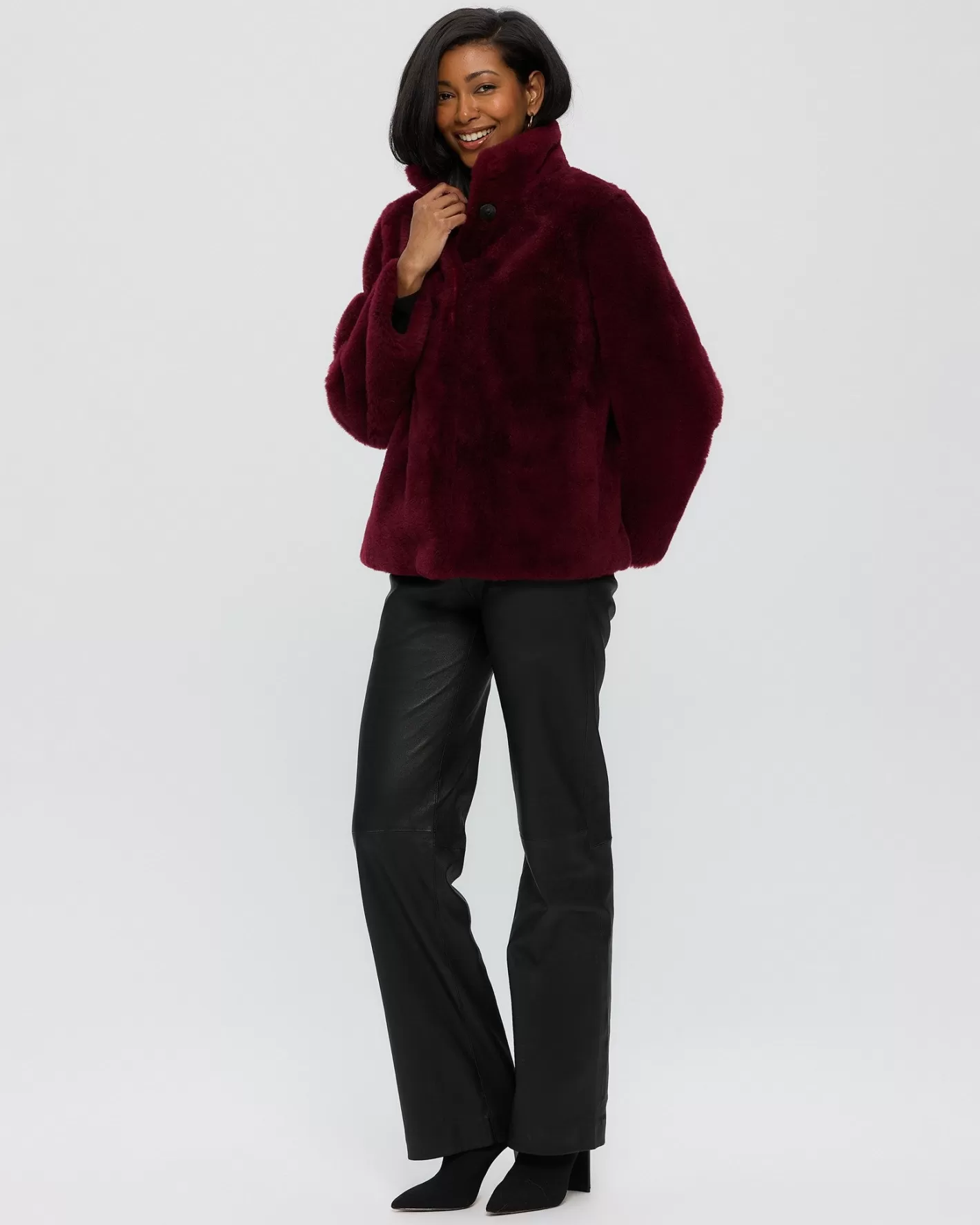 Veste d'hiver élégante en cachemire de chèvre tondu - Collection Femme GORSKI Montréal