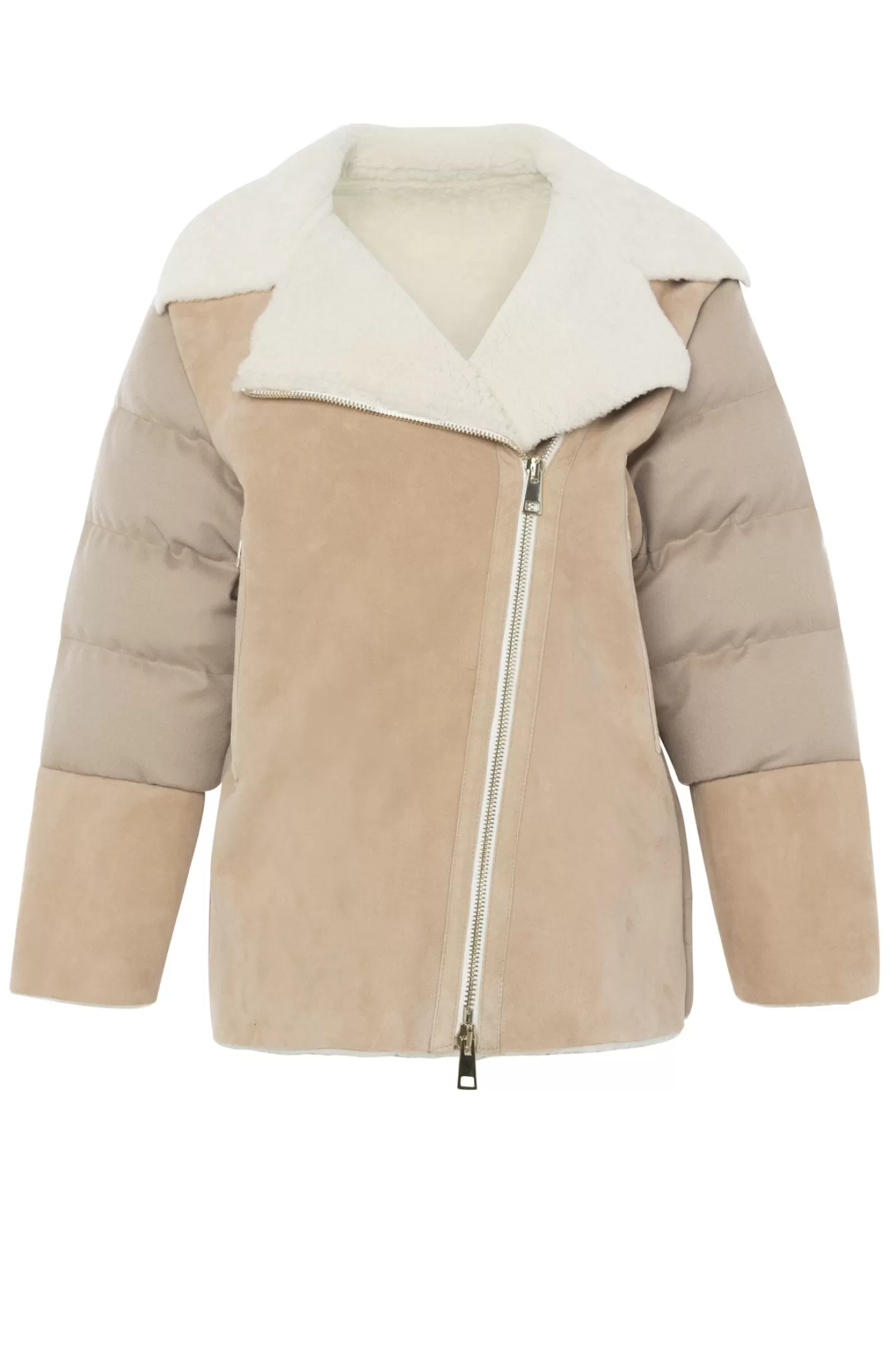 Veste matelassée Montréal en agneau shearling et cachemire Loro Piana - Doudoune d'hiver premium pour femme par GORSKI