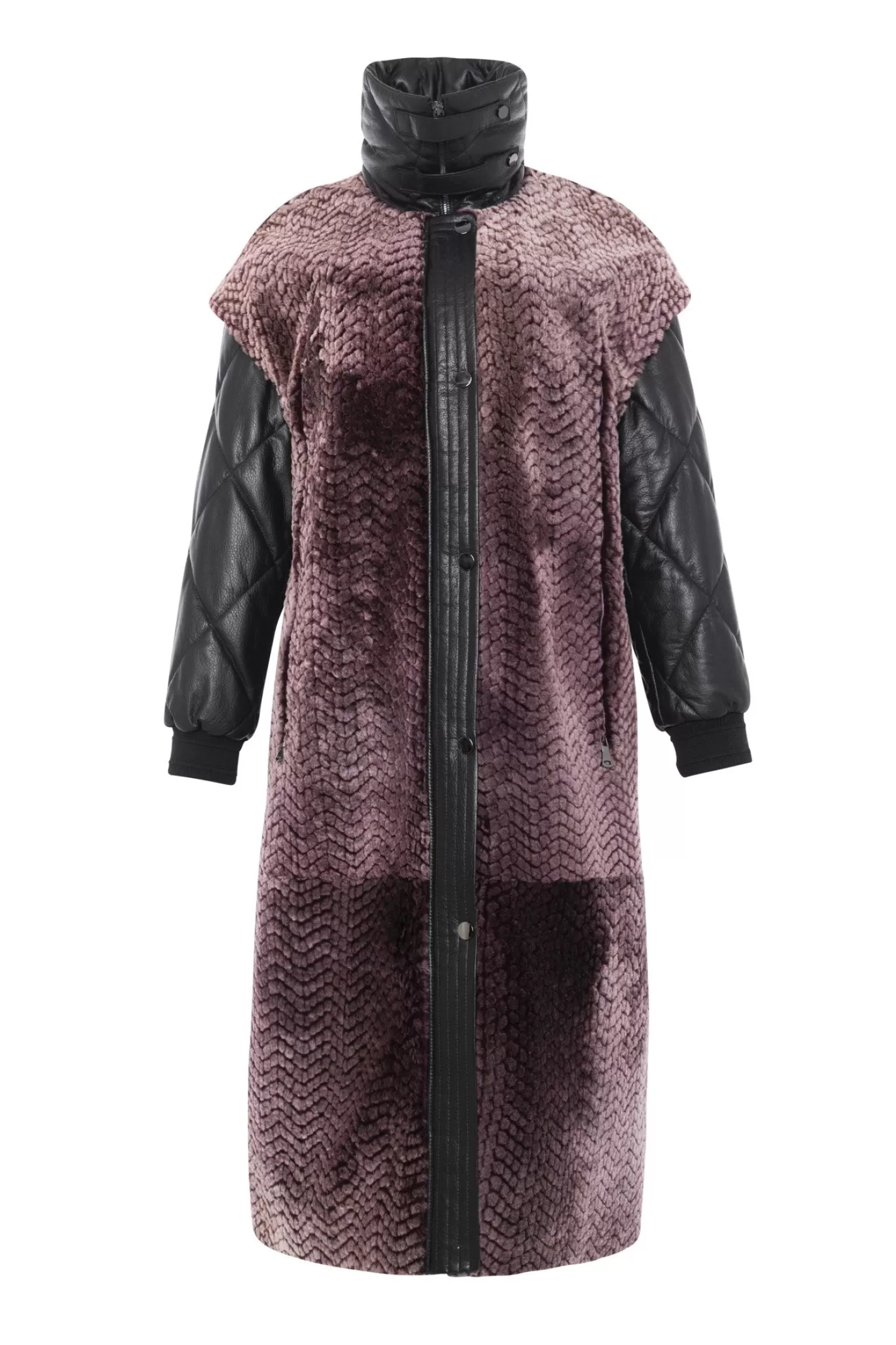 Manteau Femme GORSKI Montréal en Agneau Shearling – Manches en Cuir Détachables Élégantes