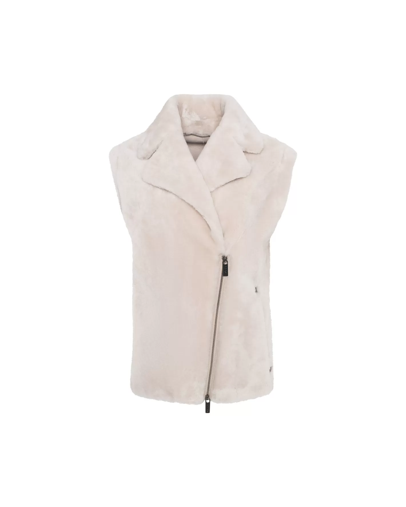 Veste Femme GORSKI – Style Montréal en Agneau Shearling avec Fermeture Éclair

（：、，，