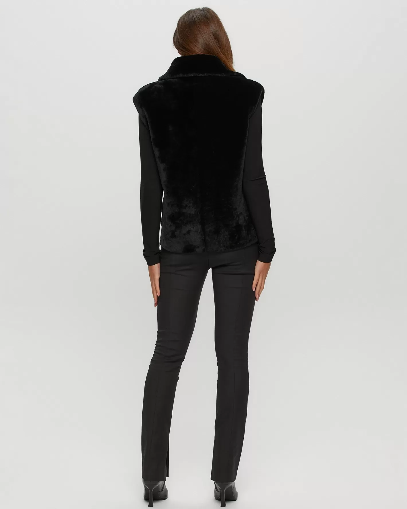 Veste Femme GORSKI – Style Montréal en Agneau Shearling avec Fermeture Éclair

（：、，，