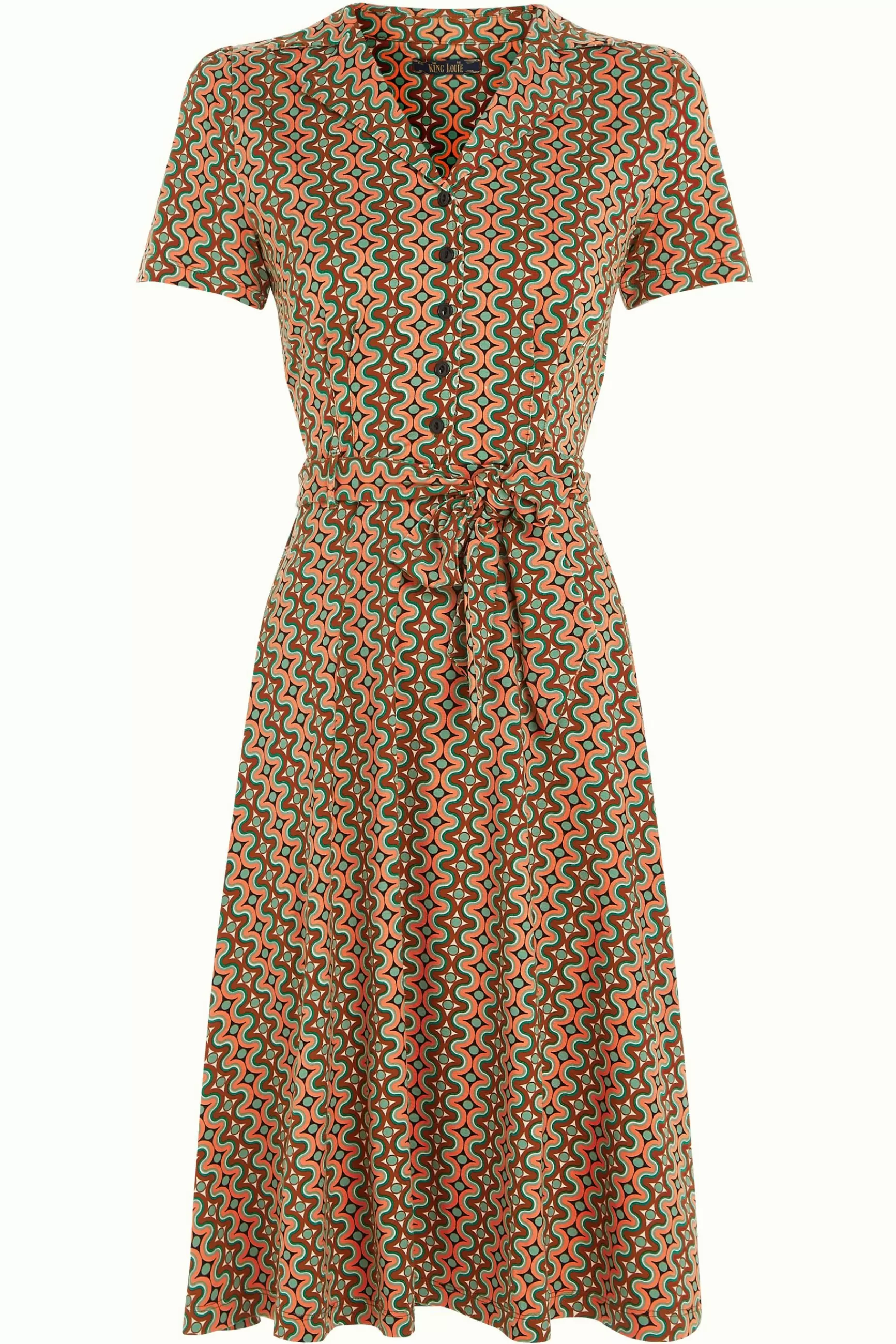Robe élégante Sheeva King Louie avec motifs entrelacés - Création intemporelle de la marque DAMES