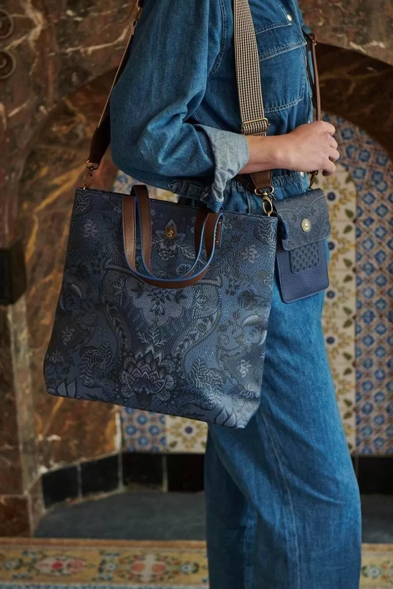 Sac Shopping Carré Édition Spéciale Kyoto Festival Bleu - Design Élégant par Pip Studio