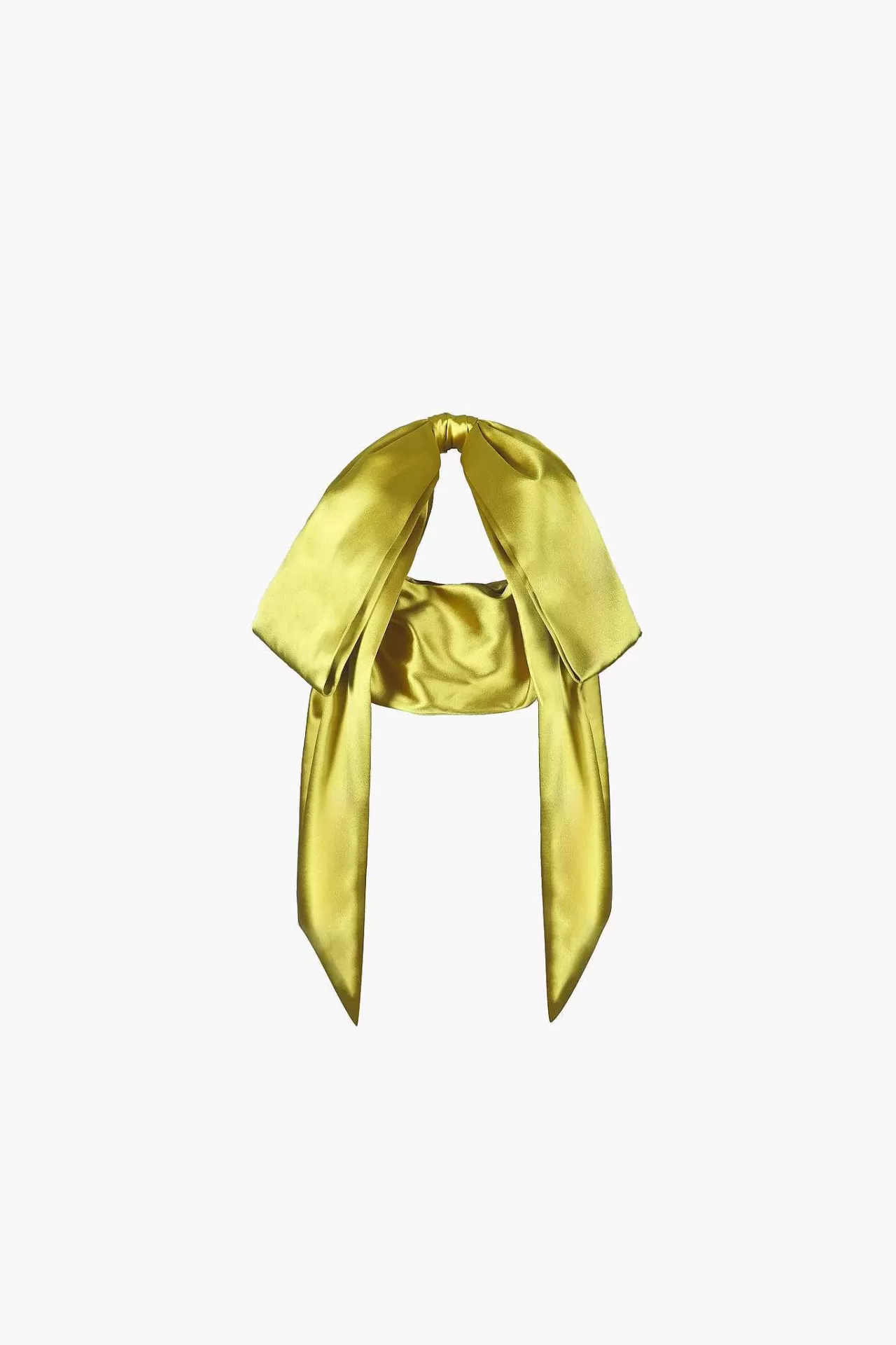 Sandy Liang - Sac Regalo compact en cuir verni, couleur chartreuse tonique pour femme élégante