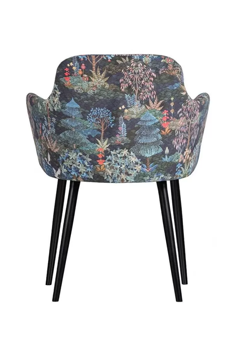 Chaise de Jardin Pip Studio - Collection Élégante en Tissu Bleu Nuit