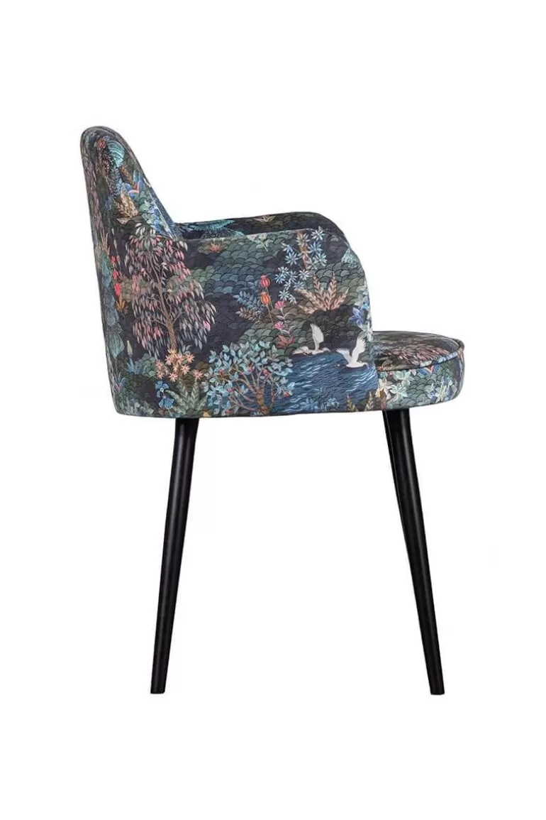 Chaise de Jardin Pip Studio - Collection Élégante en Tissu Bleu Nuit