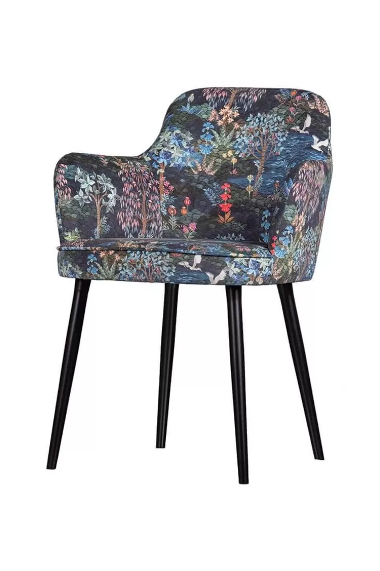 Chaise de Jardin Pip Studio - Collection Élégante en Tissu Bleu Nuit