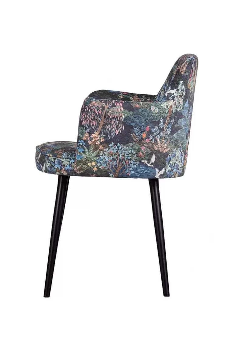 Chaise de Jardin Pip Studio - Collection Élégante en Tissu Bleu Nuit