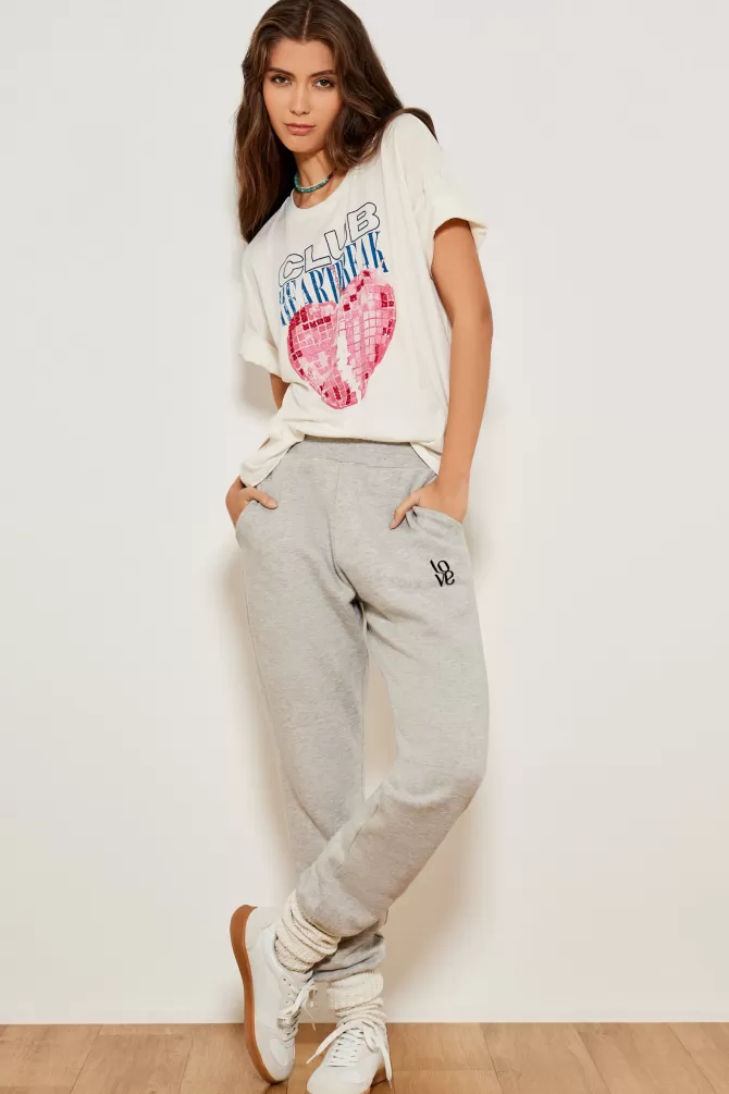 Pantalons en Jean Five - Coupe Classique & Sweat à Capuche Gris Chiné - Détails Usés Réf. SWH2414