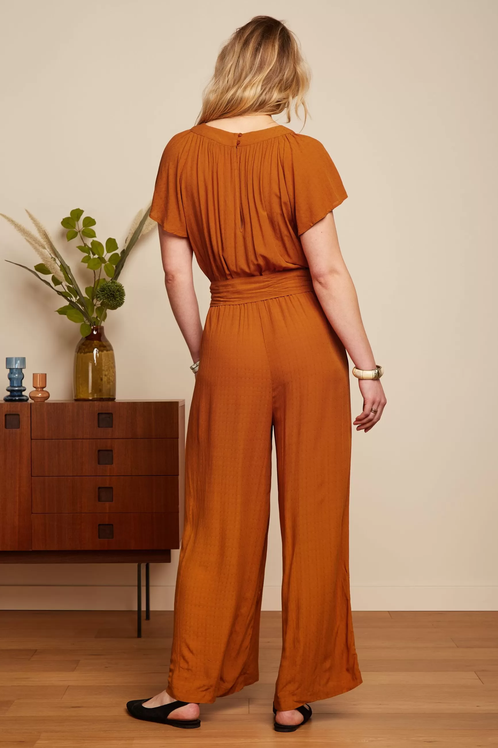 Robe Combinée King Louie Talia Sable Doré - Style Urbain & Élégance Moderne pour Femme