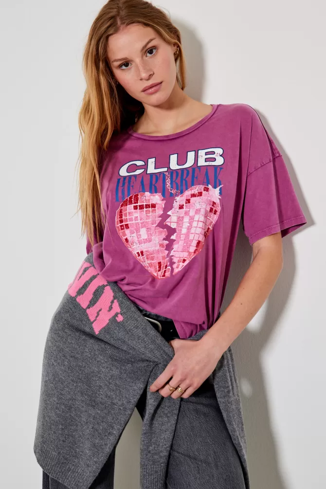 T-shirt décontracté Five Jeans - Collection Cœur Brisé en coton premium