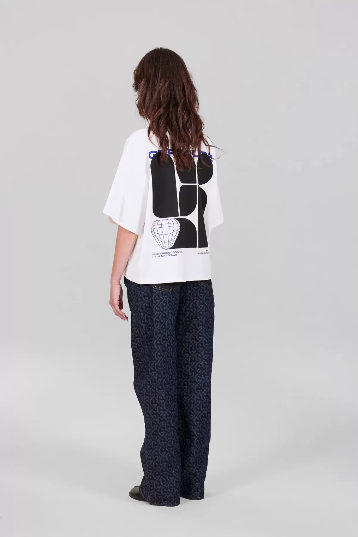 T-shirt oversize à manches courtes avec motif original Suzon-Gertrude - Collection exclusive