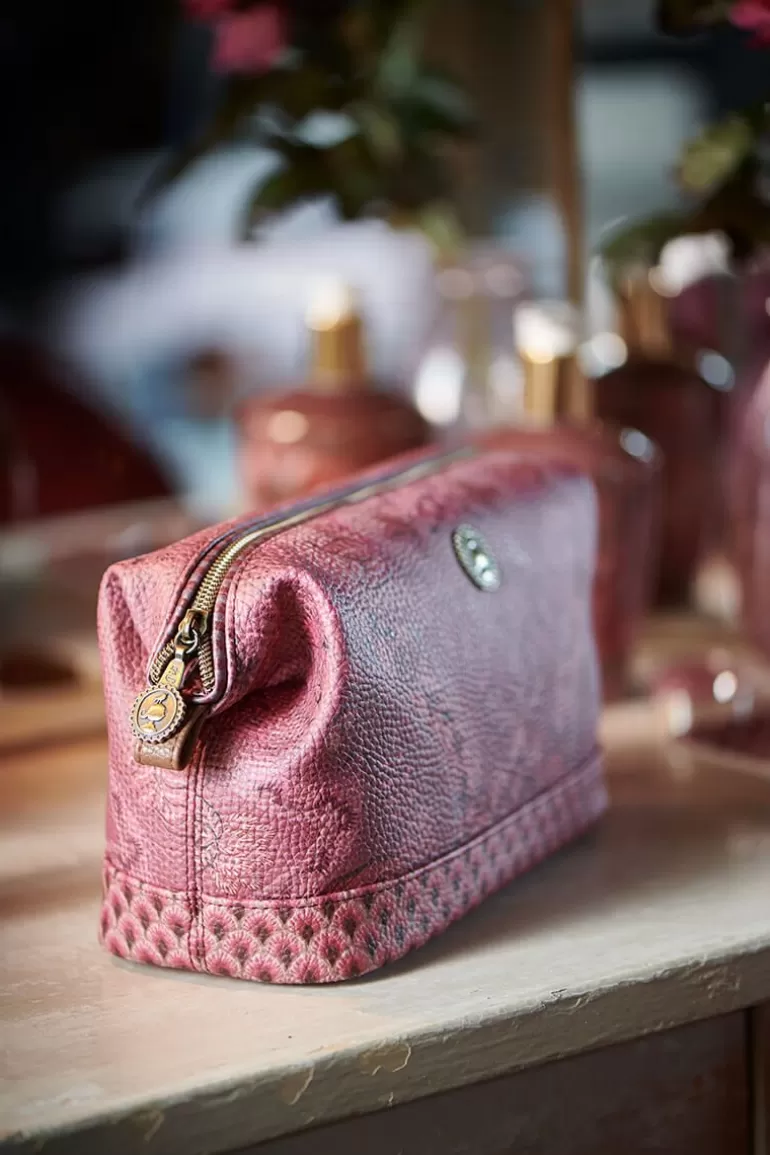 Pip Studio - Trousse Élégante Kyoto Festival en Taille Moyenne, Nuances de Rose Profond - Collection Printemps Nouveau