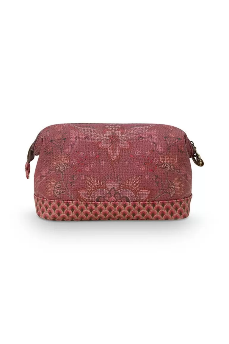 Pip Studio - Trousse Élégante Kyoto Festival en Taille Moyenne, Nuances de Rose Profond - Collection Printemps Nouveau