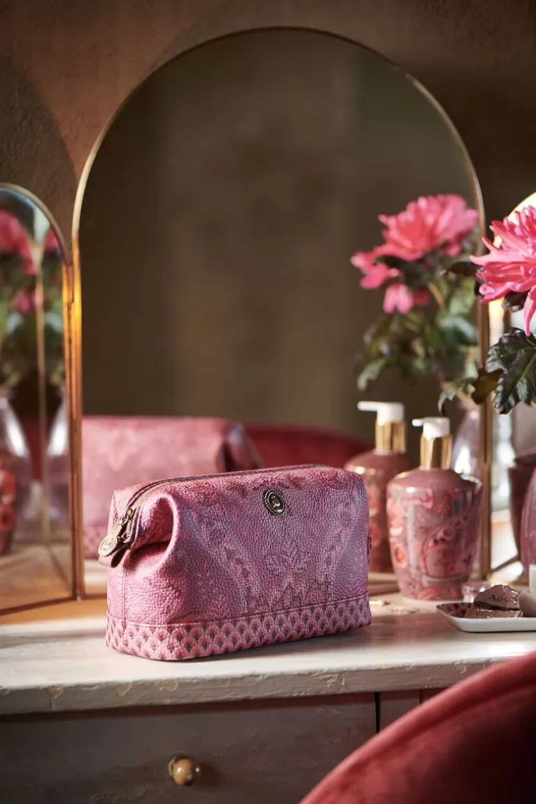 Pip Studio - Trousse Élégante Kyoto Festival en Taille Moyenne, Nuances de Rose Profond - Collection Printemps Nouveau
