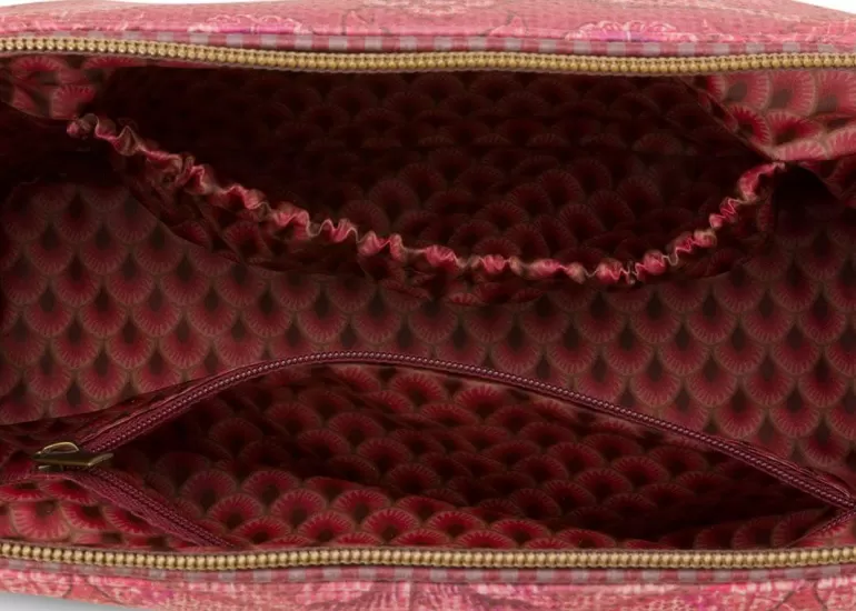 Pip Studio - Trousse Élégante Kyoto Festival en Taille Moyenne, Nuances de Rose Profond - Collection Printemps Nouveau