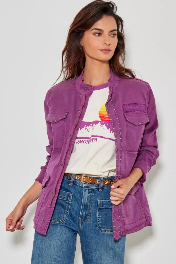 Veste en jean décontractée Brenda - Modèle 764 - Cinq poches fonctionnelles - Style intemporel pour look quotidien