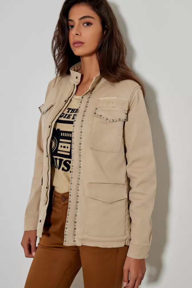 Veste en jean décontractée Brenda - Modèle 764 - Cinq poches fonctionnelles - Style intemporel pour look quotidien
