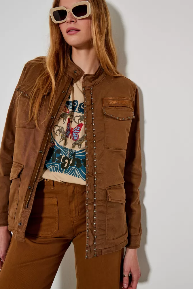 Veste en jean décontractée Brenda - Modèle 764 - Cinq poches fonctionnelles - Style intemporel pour look quotidien