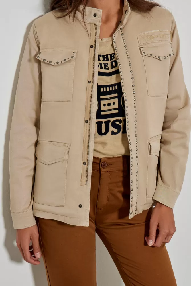 Veste en jean décontractée Brenda - Modèle 764 - Cinq poches fonctionnelles - Style intemporel pour look quotidien