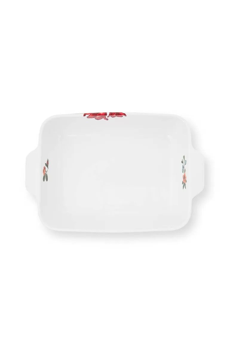 Pip Studio - Plat de Service Rectangulaire Grand en Vert Émeraude, Inspiré par un Hiver Enchanté - Design Pratique et Élégant - Prix Doux